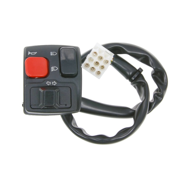 Baloldali kormánykapcsoló (index, reflektor/tompított fényszóró, duda) - MH RYZ Eco, YR11, MH10 101