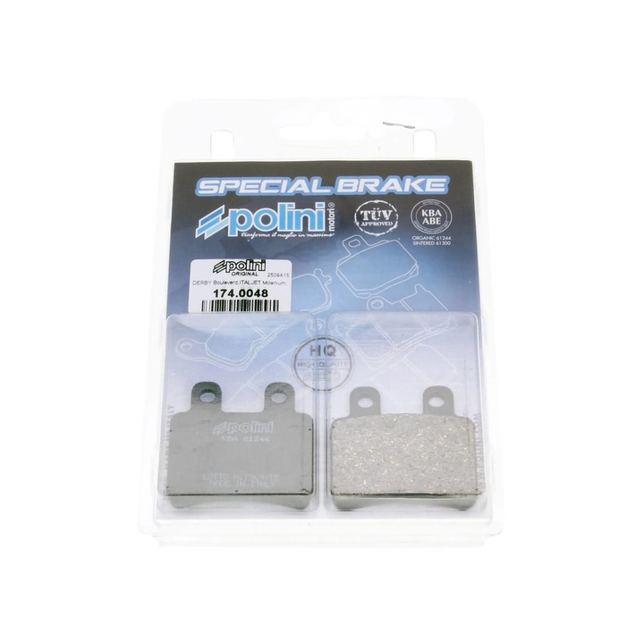Polini organikus fékbetét - Italjet Jet Set, Peugeot Elystar, Yamaha DT Polini 18740
