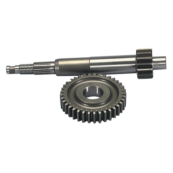 Kit transmisie finala, Polini, 16/37, 17.7 mm, Compatibil cu Piaggio 50 2 timpi, Argintiu