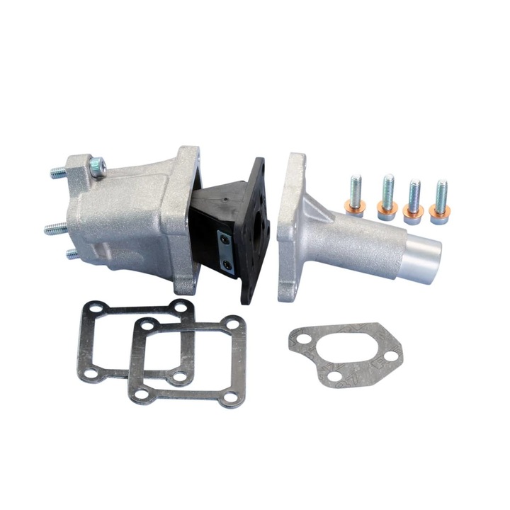 Sistem de admisie, Polini, 19/23mm, Bloc diafragma, Piaggio Ape 50 FL/FL2/FL3/RST Mix, Argintiu