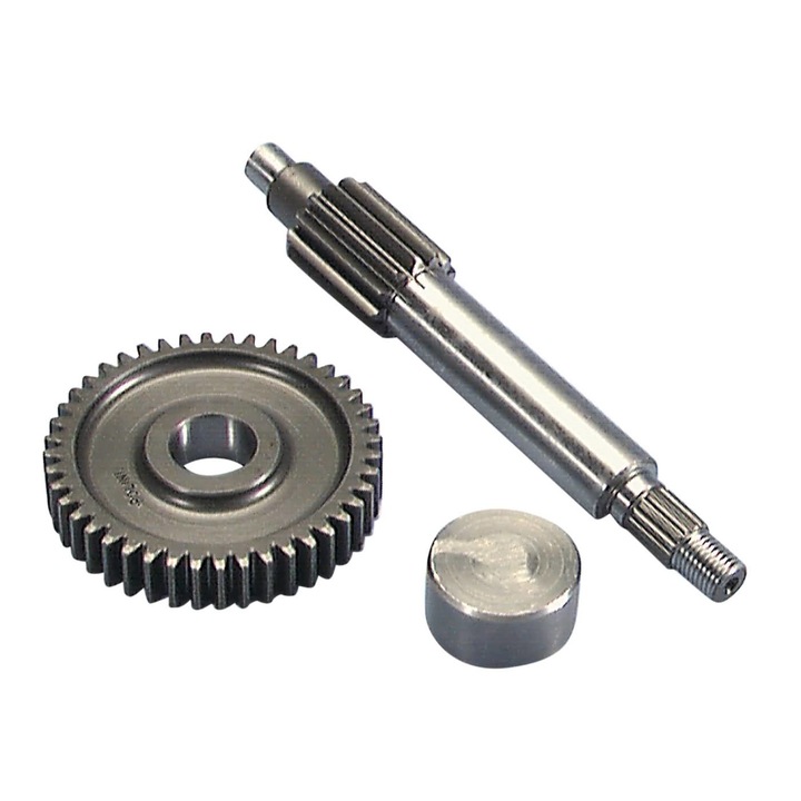 Kit transmisie finala, Polini, Compatibil cu Minarelli 50 2 timpi, Gri inchis