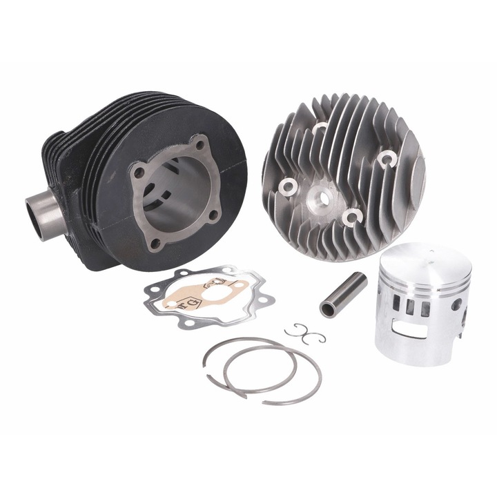 Kit cilindri, DR, 177 cc, 63 mm, Compatibil cu Vespa PX/Cosa/Sprint 125/150/LML Star 2 timpi, Negru/Argintiu