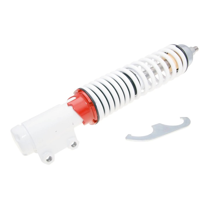Amortizor fata, Carbone, Sport, Vespa GTS 125/150/300 Super Sport, Alb/Rosu