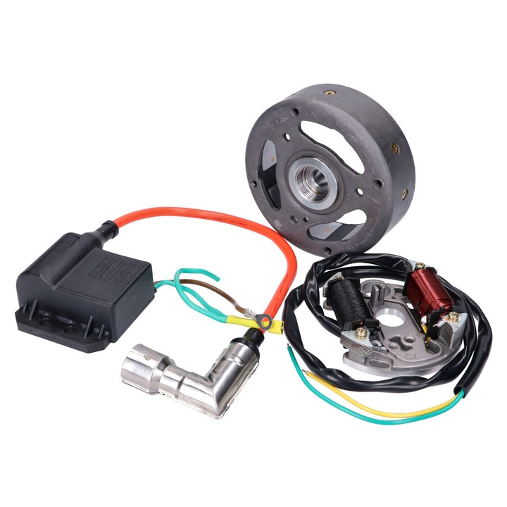 Статор на генератор (платка за запалване) и ротор (маховик), 12V, За Puch Maxi