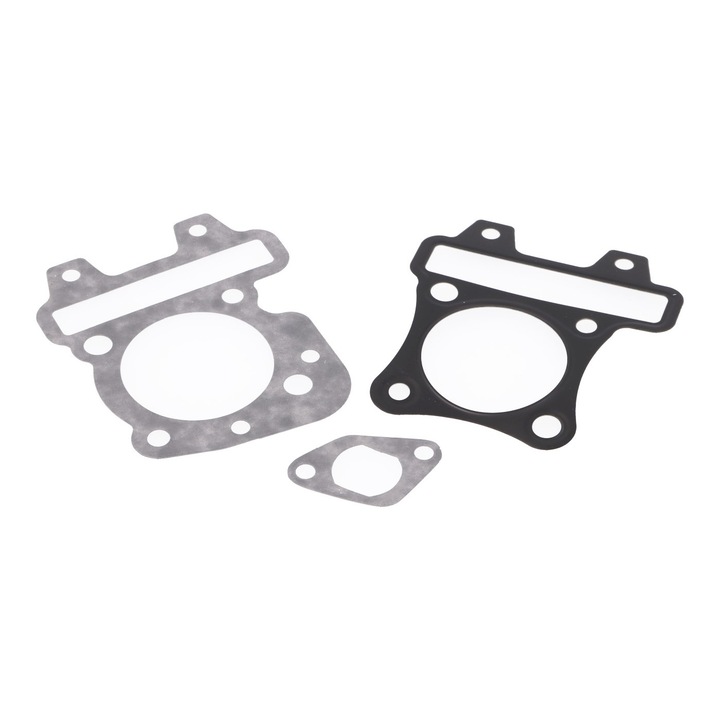 Set garnituri cilindru, DR, 80cc, 49mm, Piaggio 50 (4 timpi), Negru/Argintiu