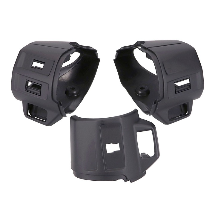 Set carcase comutatoare ghidon, Power1, Vespa Primavera/Sprint 13-17, Negru mat