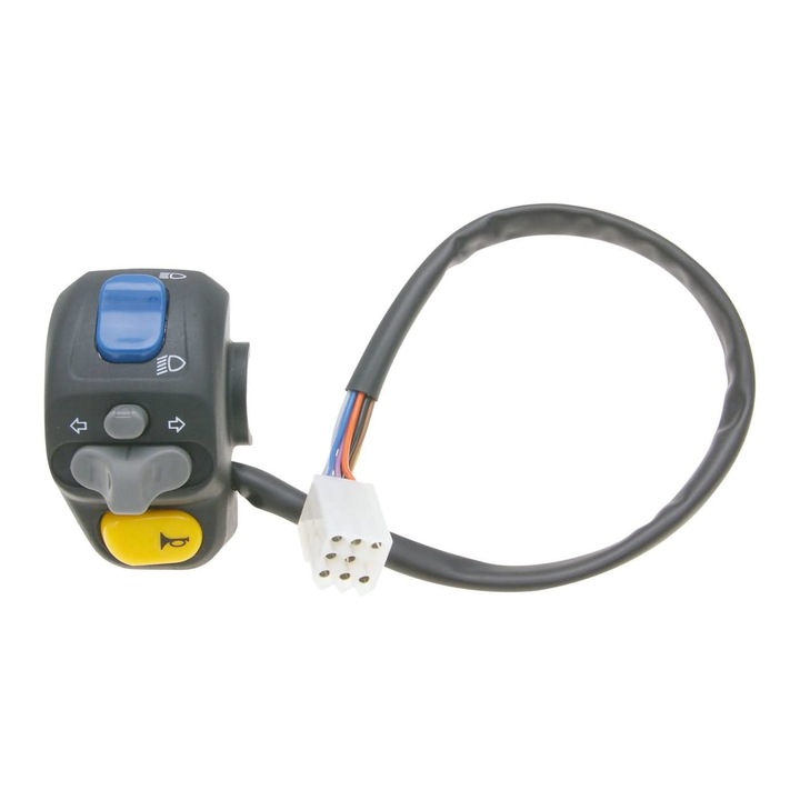 Baloldali kormánykapcsoló (index, reflektor/tompított fényszóró, duda) - Rieju RR 50 (-2000), MH RYZ