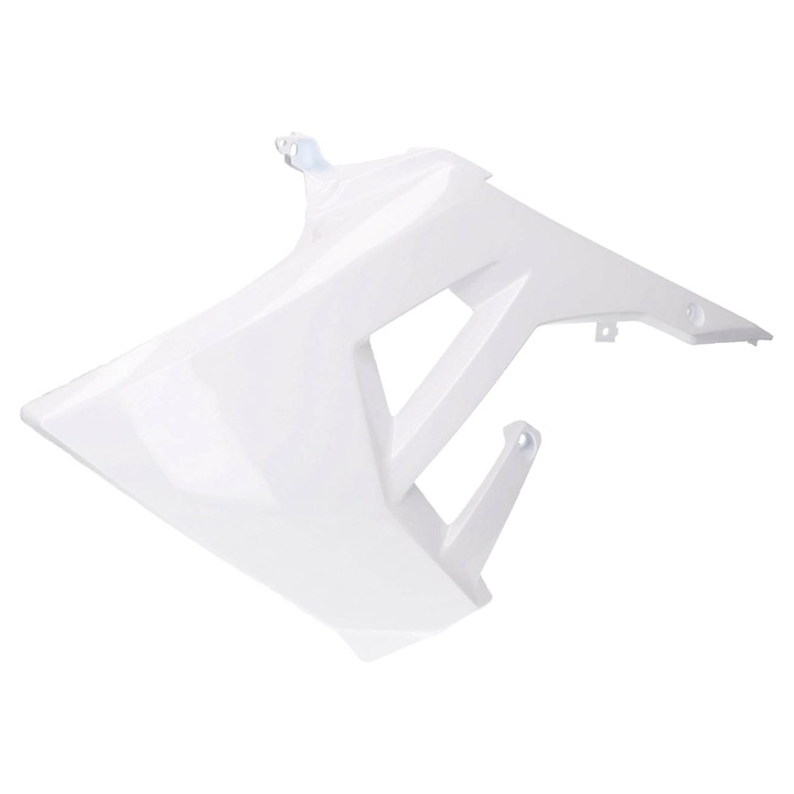 OEM fehér baloldali üzemanyagtartály borítás - Derbi Senda R 50, Senda SM 50 X-Treme Euro4 2018- PI-2B004334000W0B