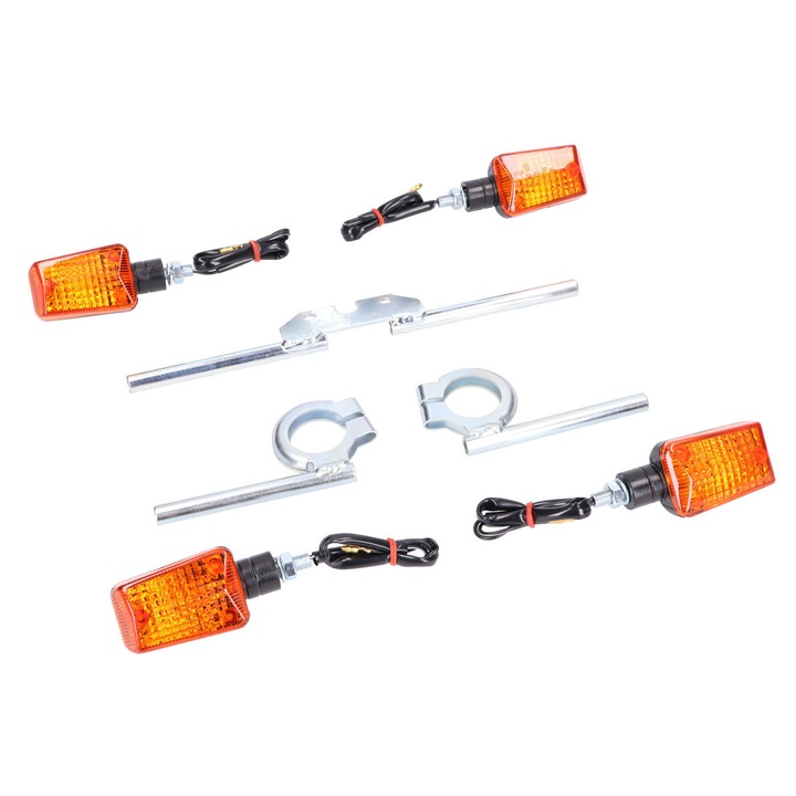 Комплект мигачи, 12V 20W, с поцинковани монтажни скоби - Simson S50, S51, S70 Motomotors 40855