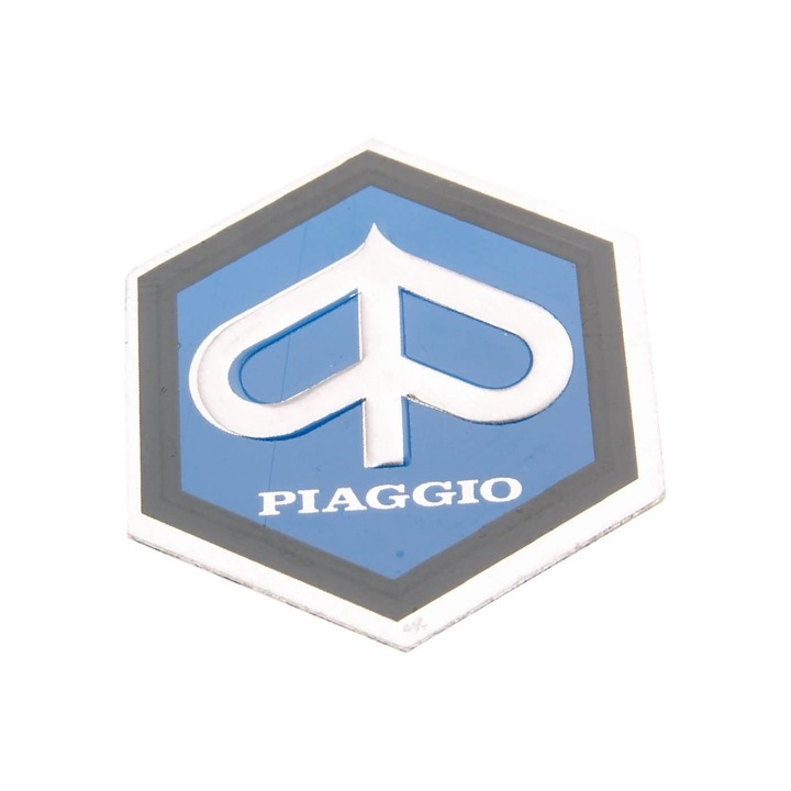 Piaggio 25x30mm-es alumínium ragasztandó embléma - Vespa PX, PE 80, 125, 200 36363