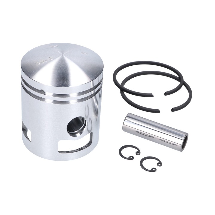 Kit piston, Meteor, Compatibil cu Vespa PX150/P150X/PX150E/Lusso/P150S, Argintiu