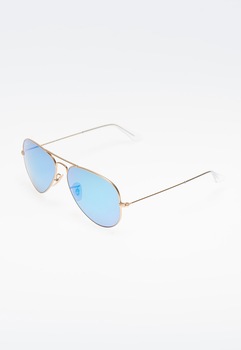 Ray-Ban, Ochelari de soare polarizati, Auriu, 58-14-135 Standard Ray-Ban, Ochelari de soare polarizati, Auriu, 58-14-135 Standard