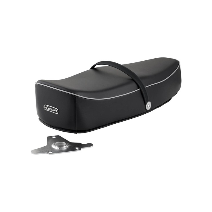 Husa scaun, SIP, Classic Comfort, Pentru Vespa 125 VNA/VNB, GT/GTR/Super/TS/150 VBA/VBB/GL/Sprint/V/Supe, Negru