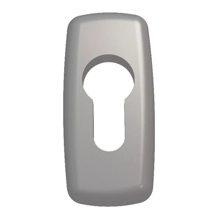 Rozeta pentru cilindru, Medos, model Merkury, 31×67, argintiu