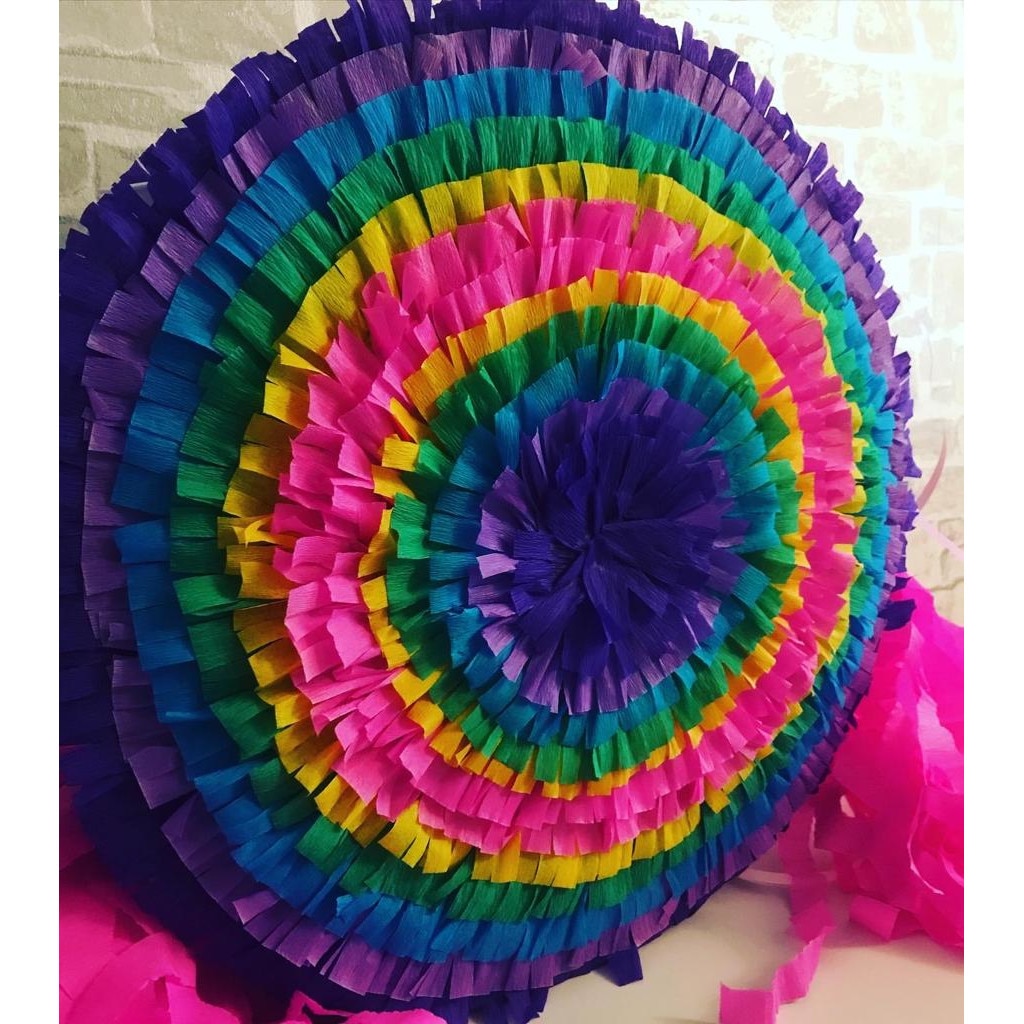 Princess drum party pinata 35 см диаметър, пръчка, конфети и 12 духала ...
