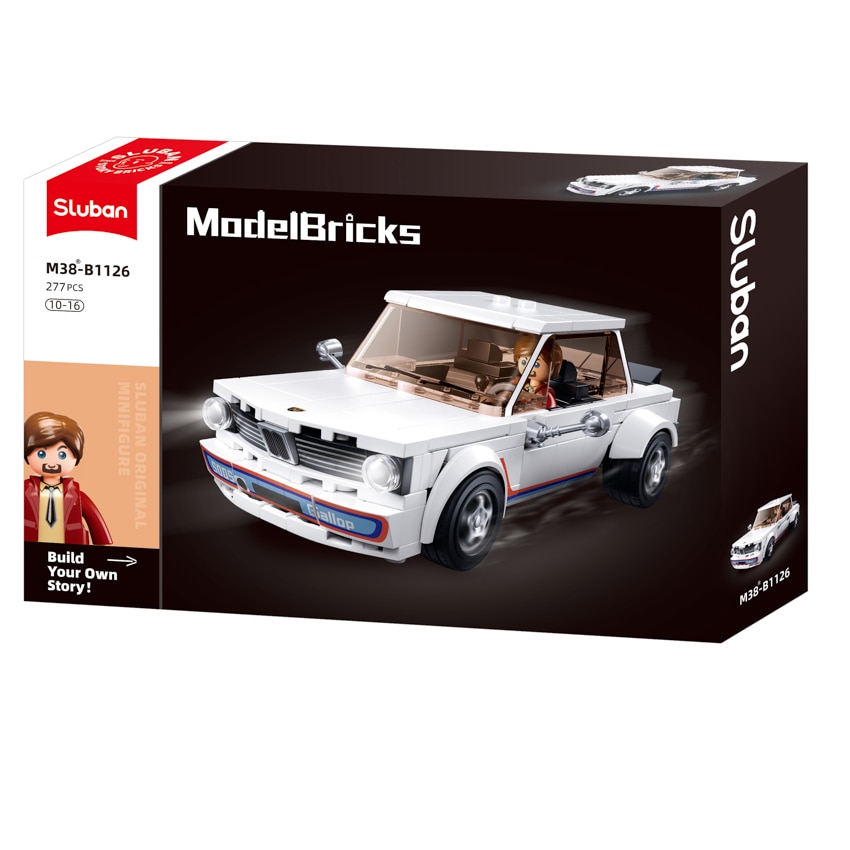 Sluban- Modello Bricks-Cobra Gt40 Car(169 Pezzi), Multicolore, Taglia Unica, M38-B0706A