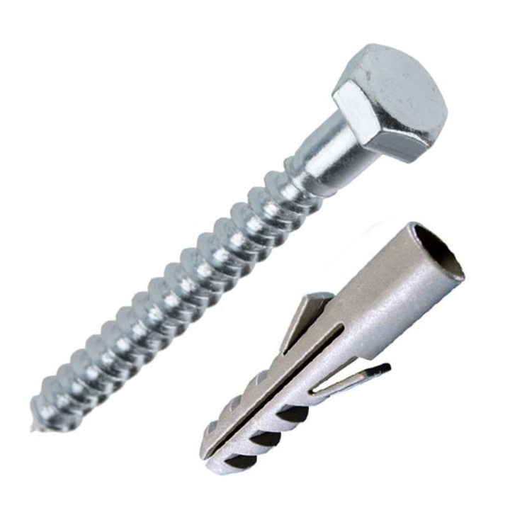 Állványcsavar 8x70 + kerek tipli 12x59 (3 db)