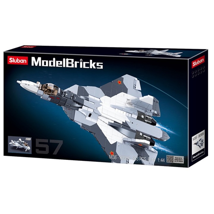 Sluban építőkészlet, Orosz vadászgépek, 893 db, M38-B0986