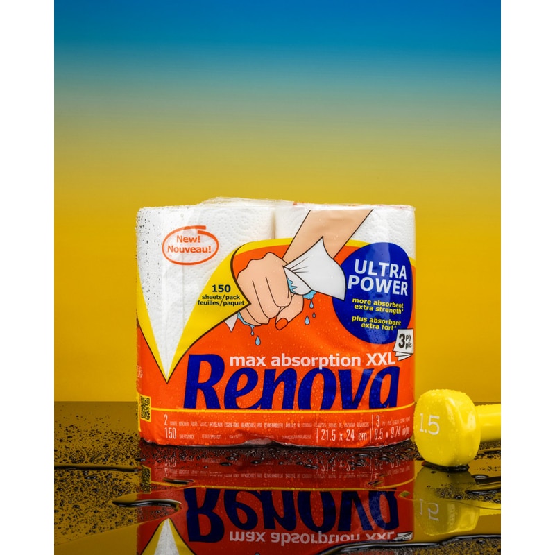 Carta Igienica Renova Ultra Fort - 4 Rotoli, 4 Strati, Bianco, 19.5m - Foto 9