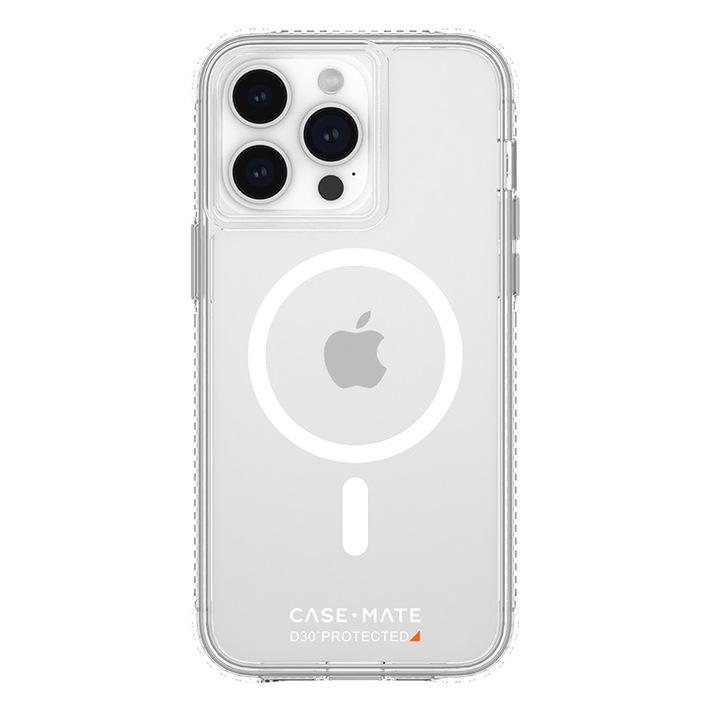 Case-Mate Ultra Tough Plus D3O MagSafe – borító iPhone 15 Pro Max készülékhez (átlátszó)