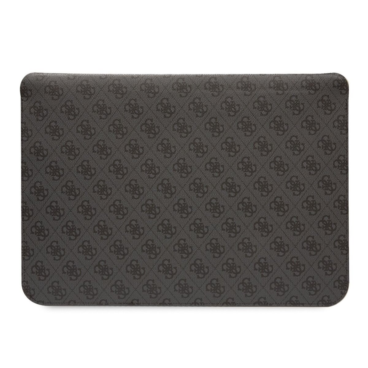 Husa pentru computer Guess PU 4G cu dungi imprimate 16 inchi neagra