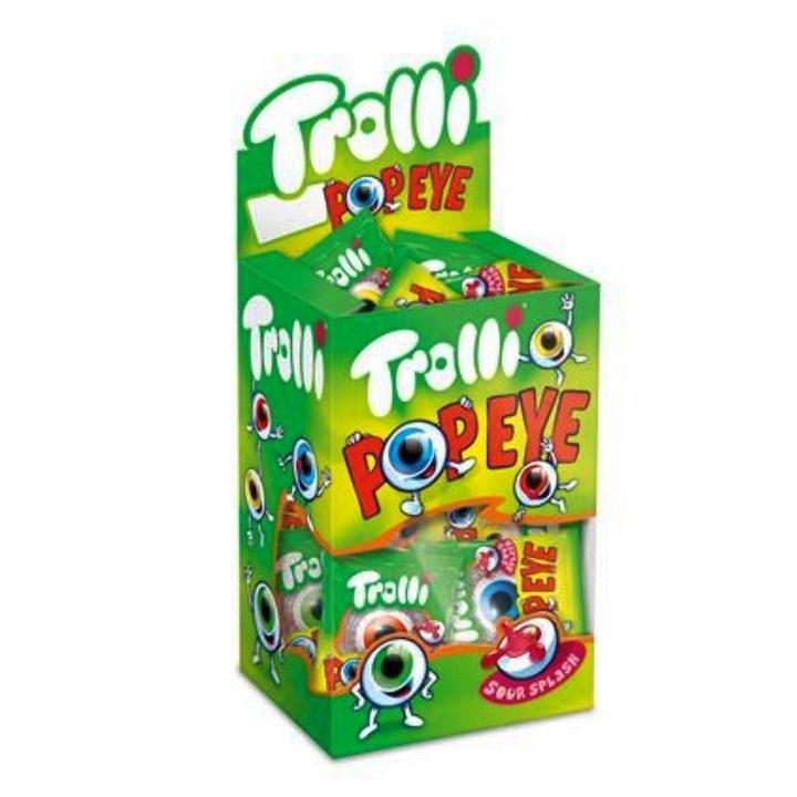 Jeleuri ochi Trolli Pop Eye Glotzer bomboane gumate cu umplutura 18,8 gr x 30 buc