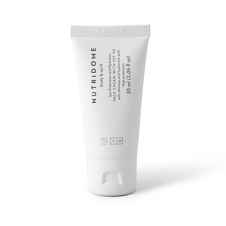 Π₯ΠΈΠ΄ΡΠ°ΡΠΈΡΠ°Ρ ΠΊΡΠ΅ΠΌ Π·Π° Π»ΠΈΡΠ΅ Ρ SPF 50, Nutridome, Ρ Ρ
ΠΈΠ°Π»ΡΡΠΎΠ½ΠΎΠ²Π° ΠΊΠΈΡΠ΅Π»ΠΈΠ½Π°