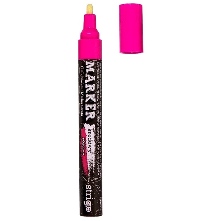 Маркер Strigo течна креда, розов