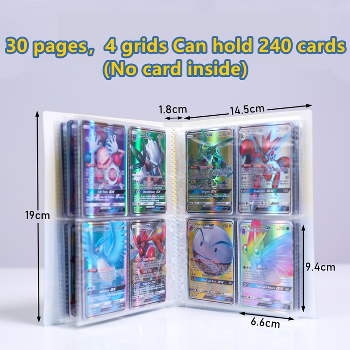 Set Album Pokemon pentru 240 cartonase si 120 cartonase Silver Tempest, Binder Pikachu