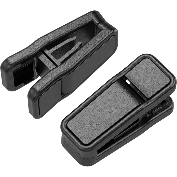 Set 20 cleme de prindere pentru umerase, Plastic, Multifunctional, Negru