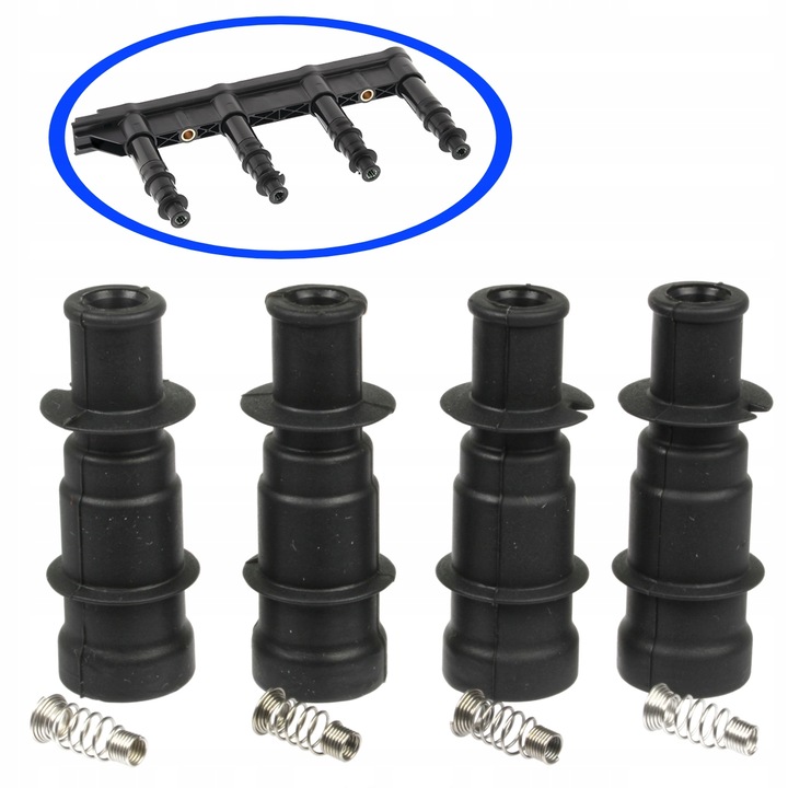 Комплект 4x свещи за свещи на запалителната бобина за Citroen C2 C3 C4 Peugeot 1007 206 207 307 1.4 16V, Me Premium