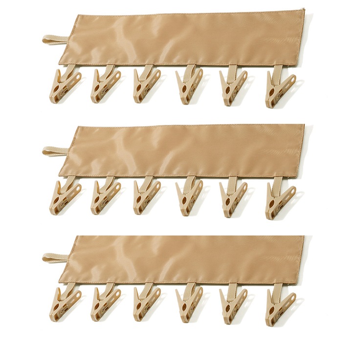 Set umerase portabile, pliabile, pentru uscat, maro