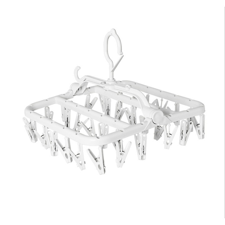 Umeras pliabil cu 32 cleme, alb