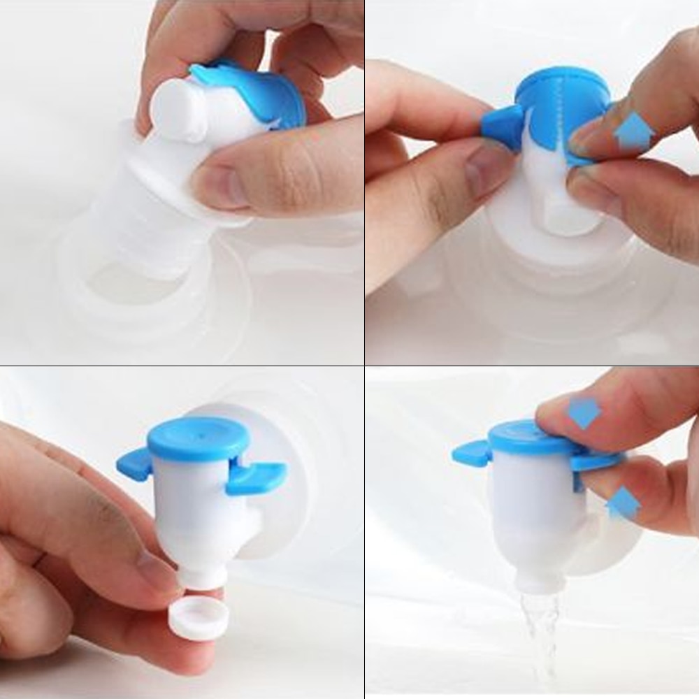 Set 2 Bidoane Apa, Plastic, Robinet, BPA Free, Multifunctional, 30 x 32 ...