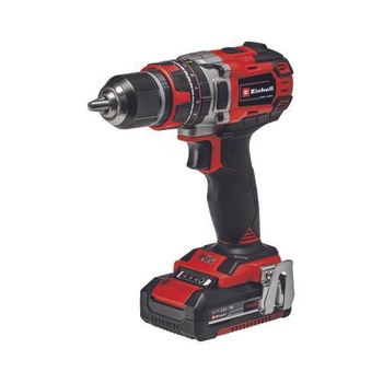 Masina de gaurit si insurubat (bormasina) cu percutie pe acumulator Einhell Professional Power X-Change TP-CD 18/50 Li-i BL+ 39, 18 V, 50 Nm, viteza de impact 28.800 min-1, 2 acumulatori 2 Ah, incarcator, geanta, set de 39 de biti