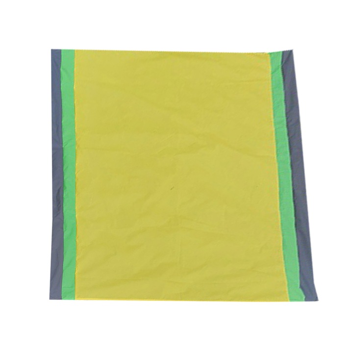 QttvbTna одеяло за плаж/пикник, водоустойчиво, против пясък, сгъваемо, 200x140 см, комплект с котви и карабинер