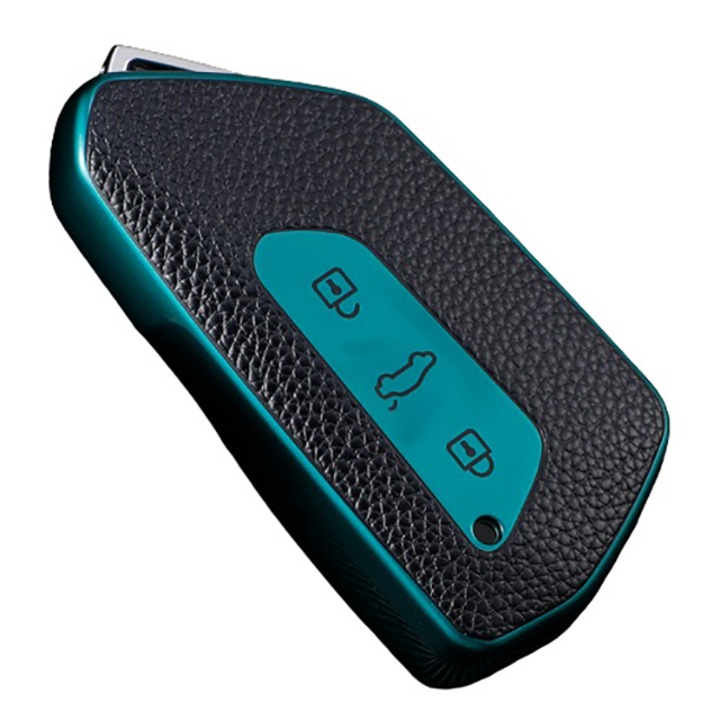 Калъф за ключове Skoda Octavia A8 MK4 Mk8 2020 2021 Seat Leon Mk4 Cupra Formentor VW Golf 8 зелен
