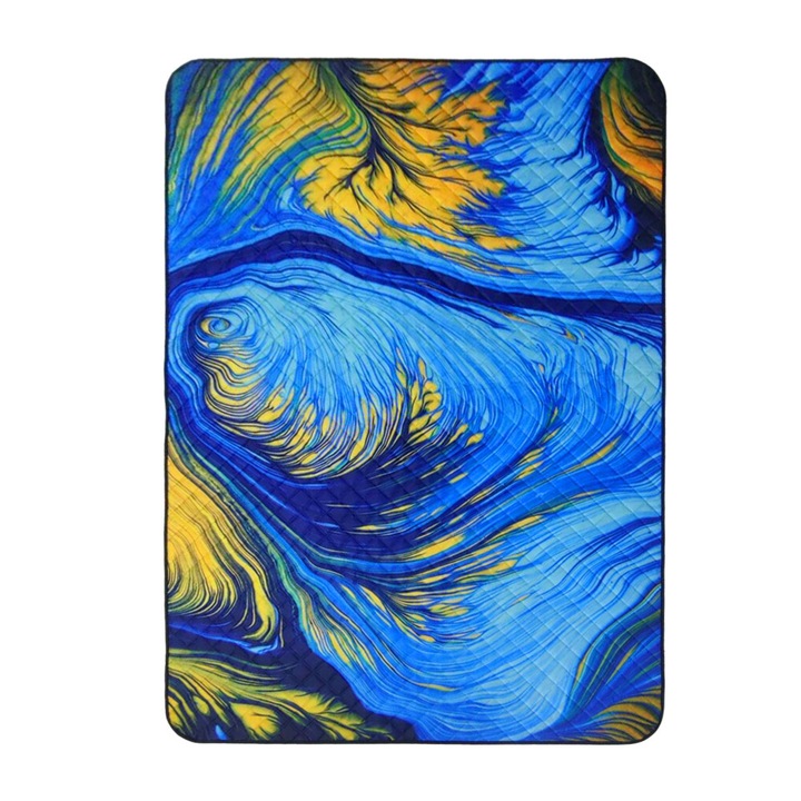 Одеяло за пикник QttvbTna, водоустойчиво, лесно за почистване, сгъваемо, многоцветно, преносимо