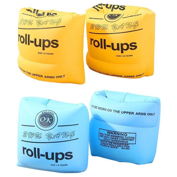 2 pár gyermek úszóuszony készlet, Tovbmup, PVC, Multicolor
