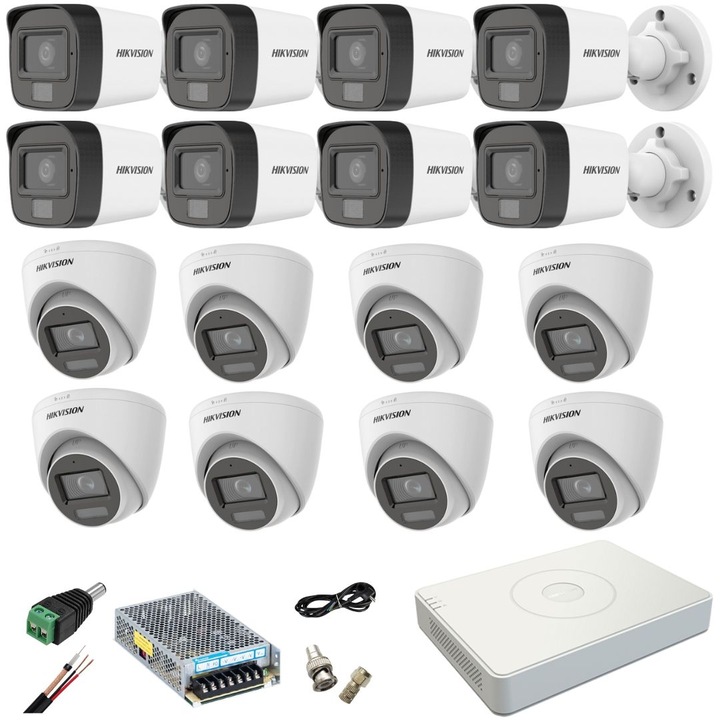Kit Supraveghere Tenda K4P-4CR, 4 camere PoE, rezolutie 4MP, HDMI 4K, 200x200x48mm
