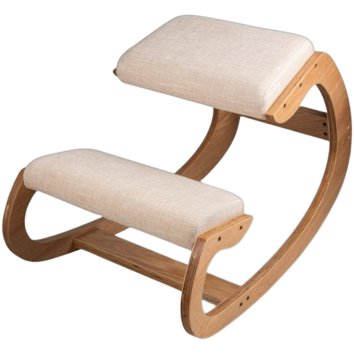 Ергономичен стол Vevor, бреза, 220lbs, рамка от бял дъб