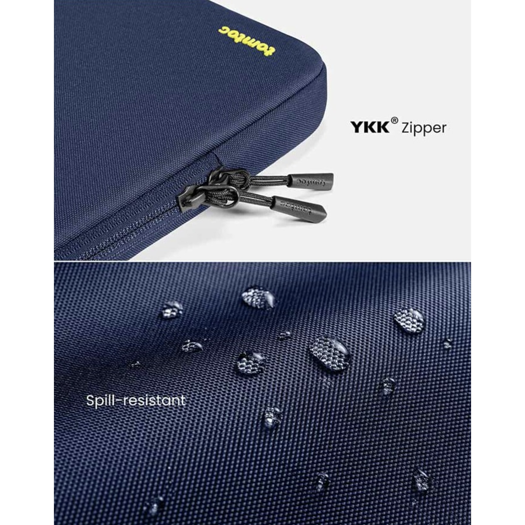 Set huse pentru laptop/accesorii, tomtoc, 2 Piese, 16 inch, Pentru MacBook Pro, albastru