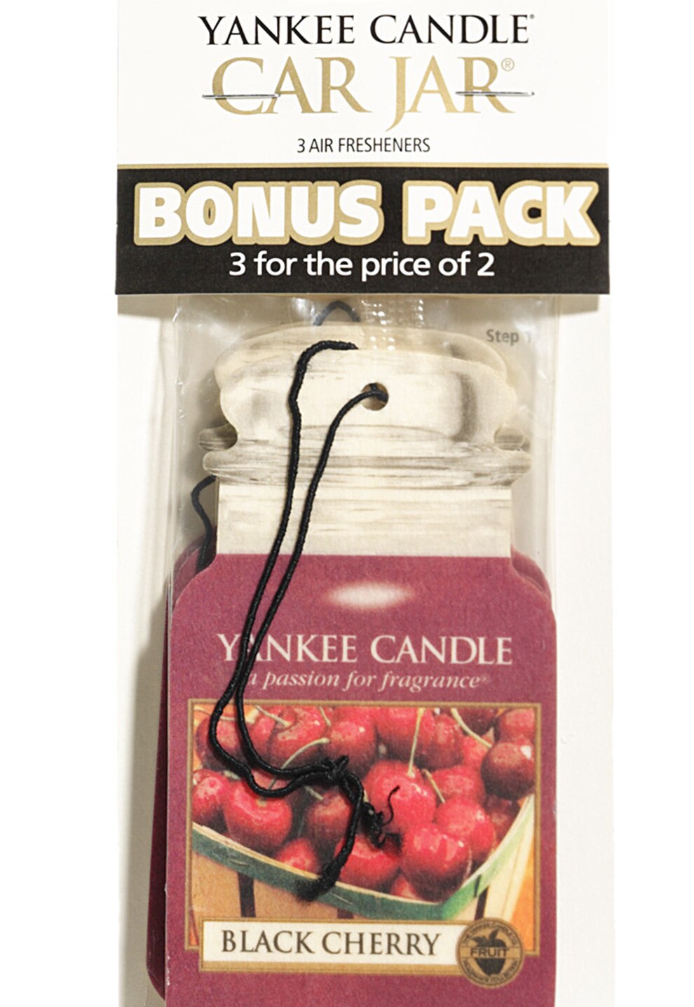 Yankee Candle Set de dezodorizante cu aroma de cierese negre Bonus - 3  piese 