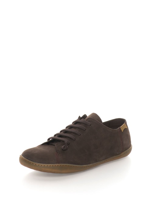 Camper, Pantofi casual de piele nabuc Peu Cami, Maro, 46