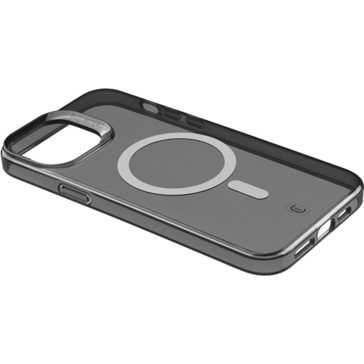 Предпазен калъф Cellularline Gloss MagSafe за iPhone 15 Pro Max GLOSSMagSafeIPH15PRMK, Черен