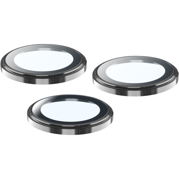 Folie de protectie Sticla Camera Cellularline Ring pentru iPhone 15 Pro/15 Pro Max CAMERARINGIPH15PRM
