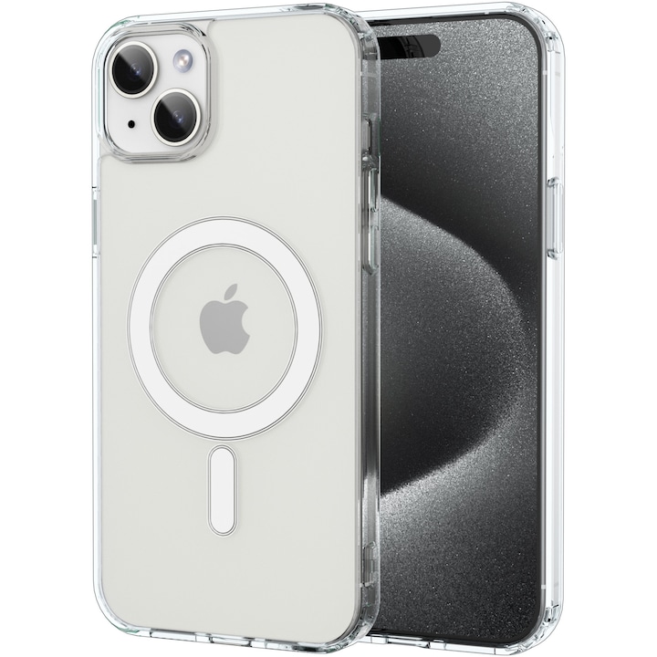 Защитен калъф Cover Swissten Clear Jelly MagSafe, За iPhone 15 Plus, Прозрачен