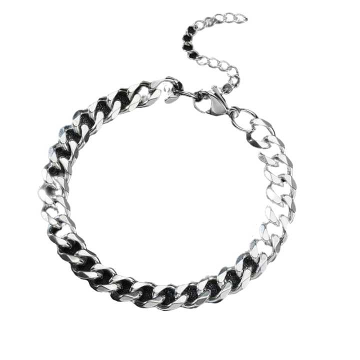 Vastag férfi karkötő - rozsdamentes acél