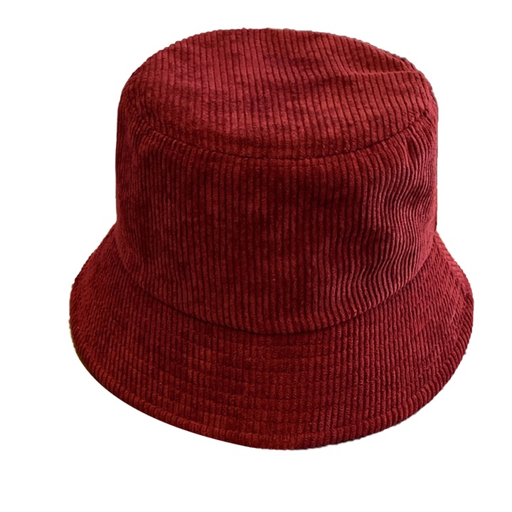 Téli vödörsapka, Qttvbtna, pamut, sötétvörös