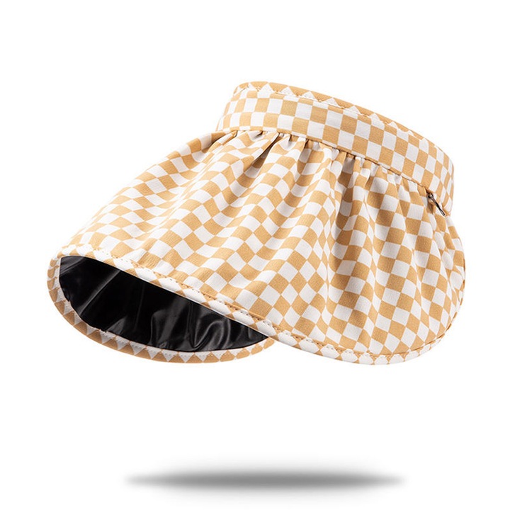 Palarie de soare dama, JeiibrZui, Textil, Bej